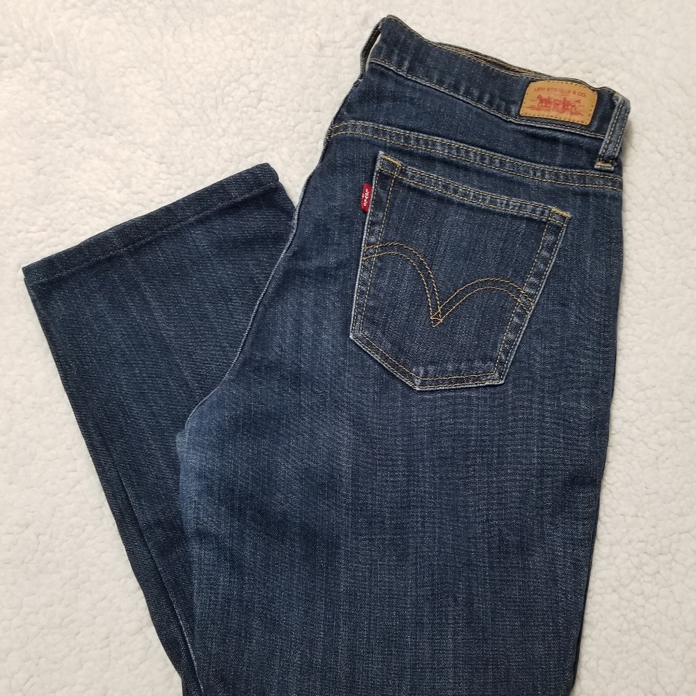 Vintage Levi's 505 Straight Leg Dark Denim Jeans
